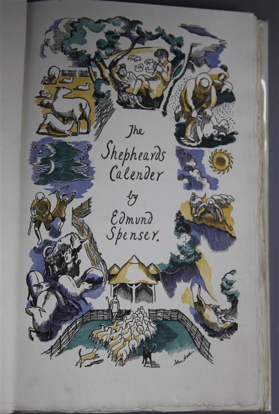 Cresset Press - London - Spenser, Edmund - The Shepheards Calendar, number 175 of 350, illustrated by